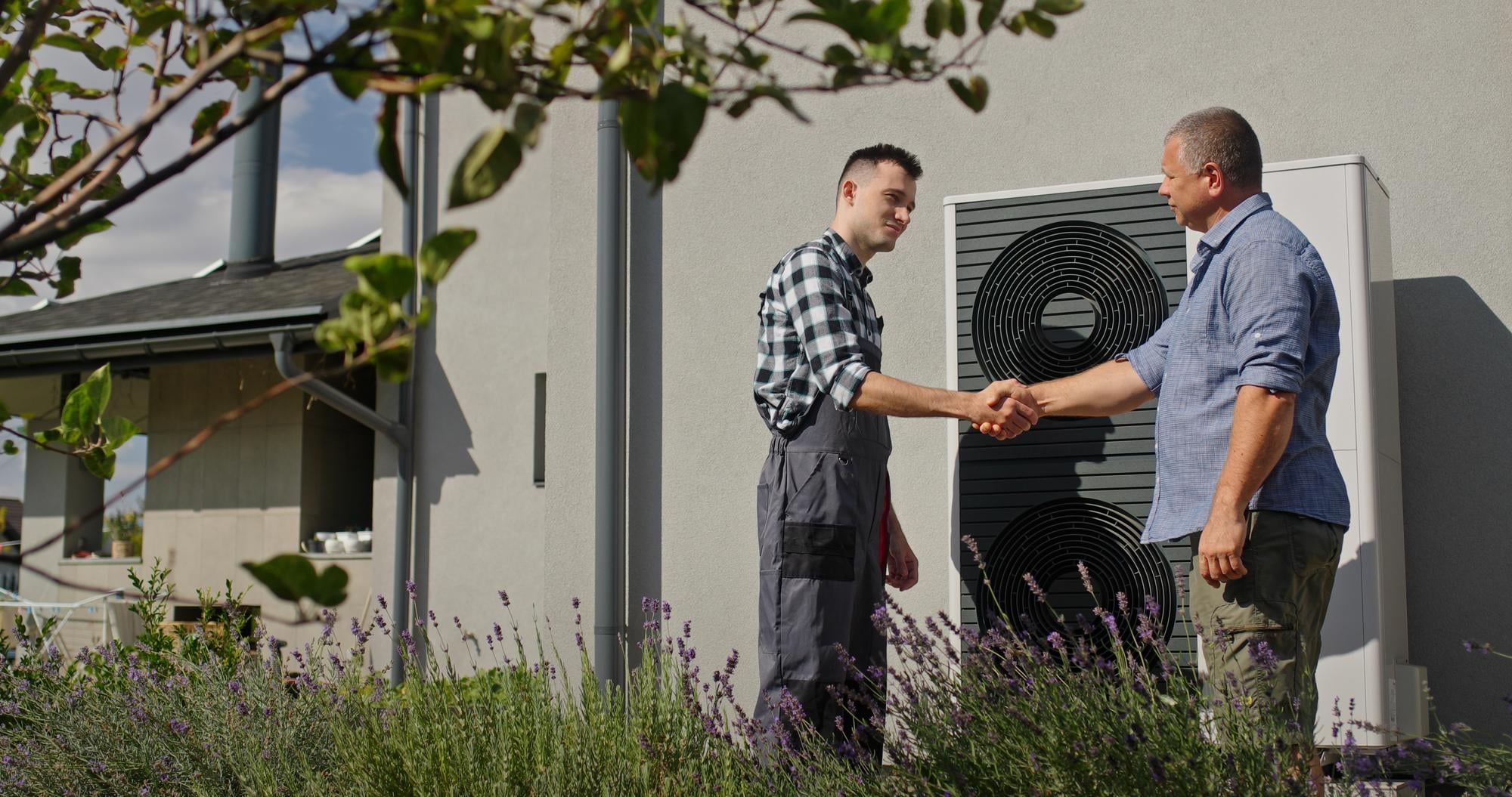 Installation de chauffage par thermopompe résidentiel
